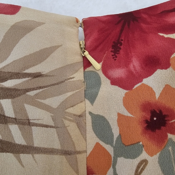 Coldwater Creek Silk Floral Maxi Dress Size 16 Elegant Coldwater Creek maxi - Picture 2 of 5